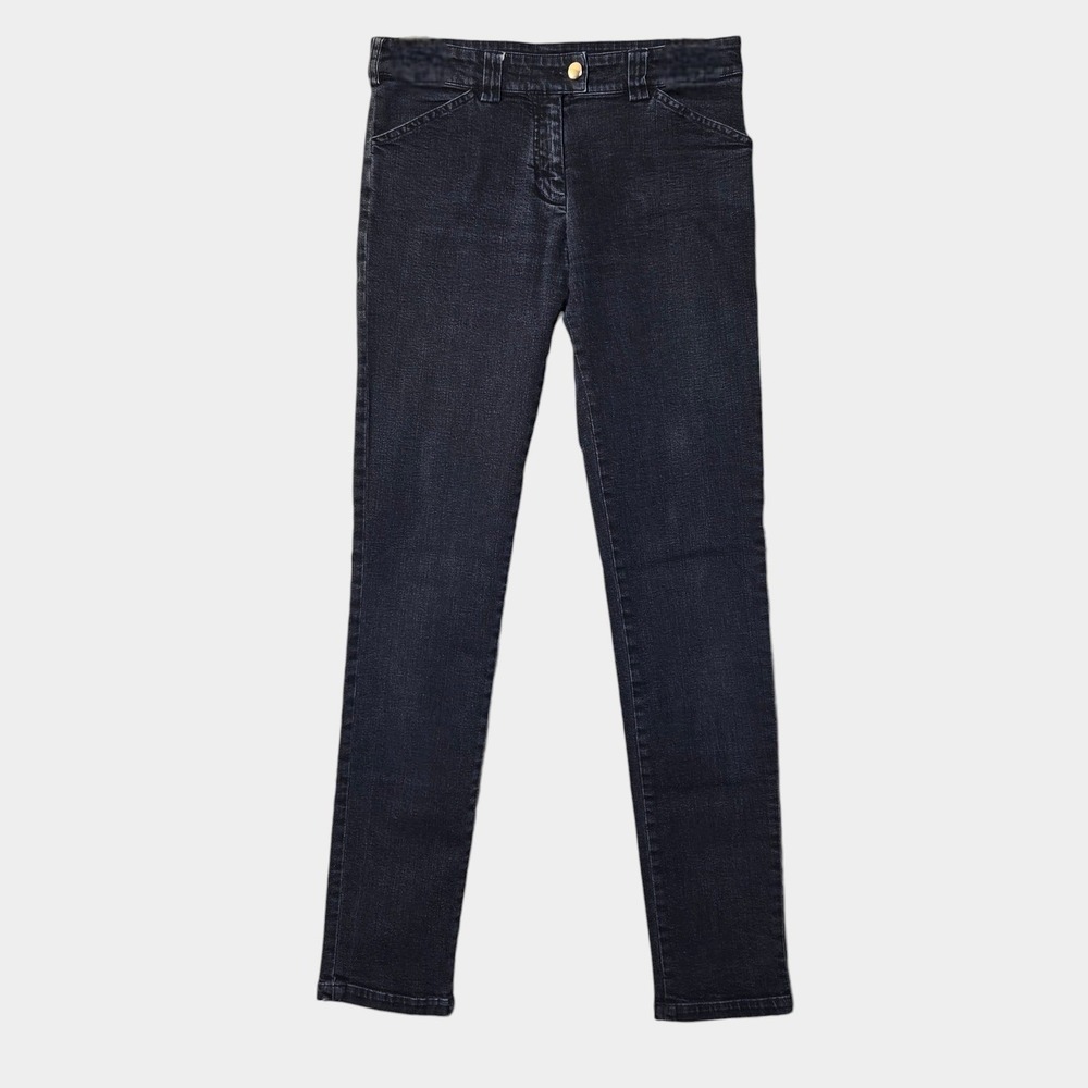 Balenciaga Pants Women's Denim Slim Leg Jeans Dark Wash Blue Size 40 (M)